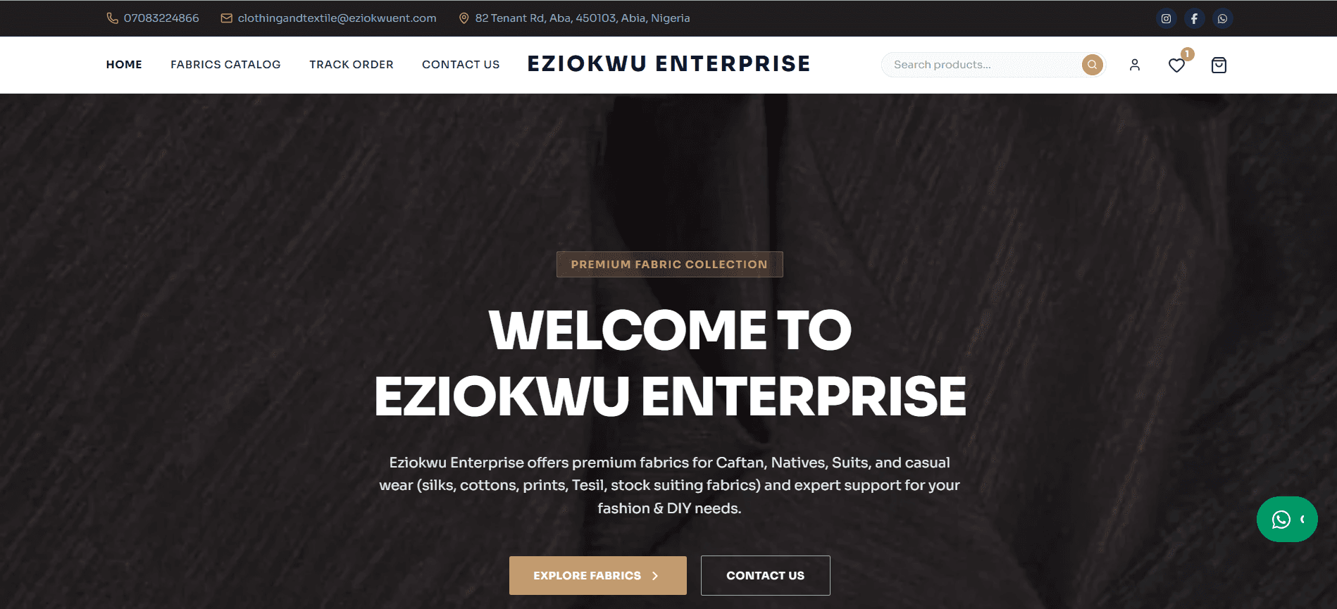 Textile E-Commerce Platform